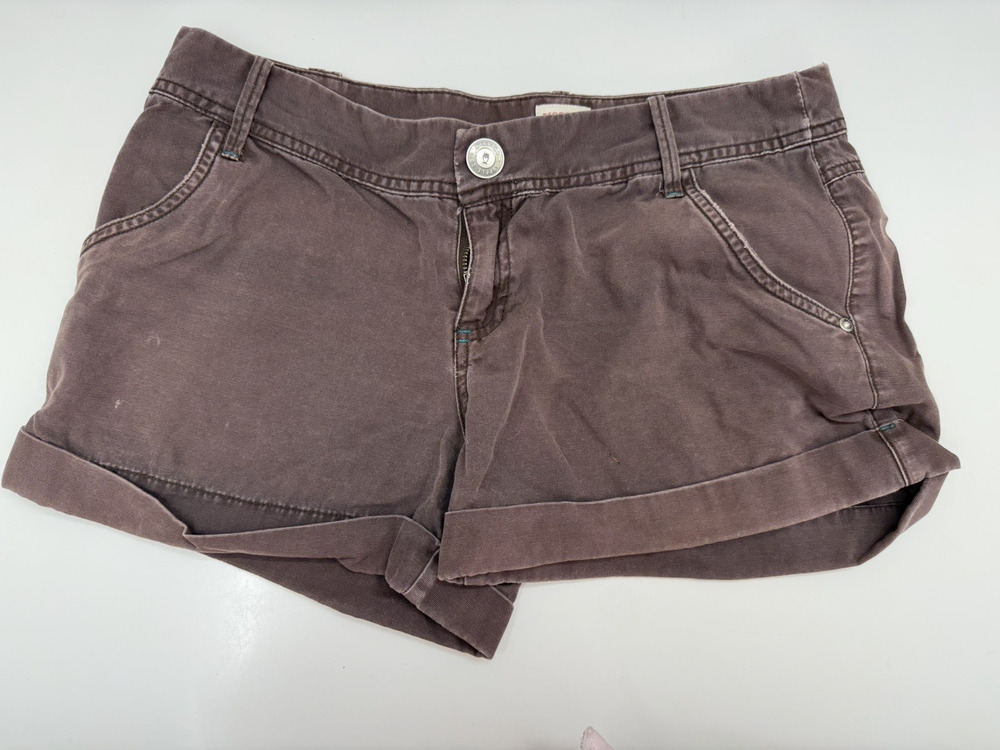 Mossimo Supply Co Womens Juniors Shorts Size 9 Brown Chino